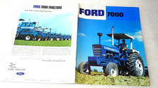1970'S Ford 7000 Tractor Original Color Sales Brochure MINT