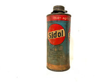 Antique SIDOL Metal Advertising Polish Bottle Paper Label