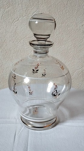 Carafe verre avec dorures - avec,