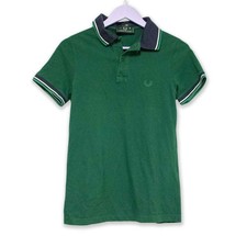 Polo Fred Perry Vert Uni Slim