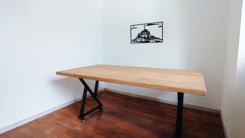 Table chêne massif déco