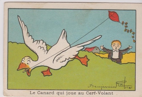 Image ancienne chromo canard - image,