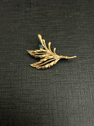 Broche ancienne plaqué or - broche,