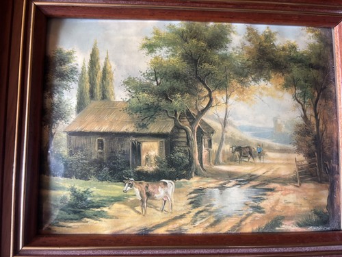Ancien tableau plaque - ancien, en