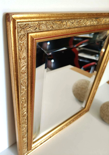 Miroir ancien bois - miroir,