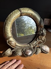 Miroir de table laiton