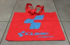 VINTAGE SPONSOR TEAM CUBE BIKES RED BICYCLE CYCLING MUSETTE BAG