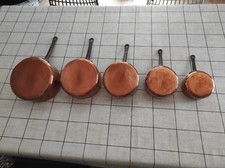 Lot de 5 anciennes casseroles