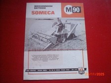 ANCIEN    PROSPECTUS  PUBLICITAIRE   MOISSONNEUSE BATTEUSE   SOMECA  M 90