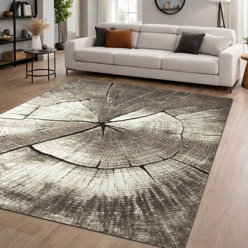 Tapis moderne beige marron