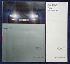 Audi B4 Avant RS 2 brochure 1.1994, with the matching price list!!