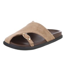 Paire de tongs marron clair -