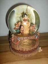 90' Large Snowball Snow Globe Disney Music Box Snow White and 7 Dwarfs