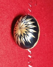 Oeuf Véritable Peint Noir