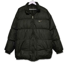 Doudoune Nike Vintage Noire Avec Zip Années 90 - Taille XL 188 Homme