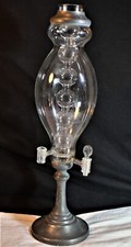 **** Double Body Dosing Column Blown Glass Absinthe Syrup 19th Century YMA22FON001