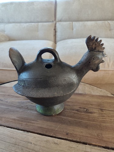 Récipient coq bronze africain - coq,