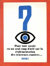 SAVIEM TRUCKS / TRACTORS / REGULATION TABLE