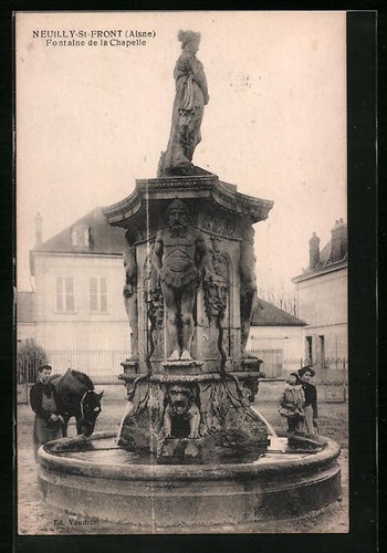 Cpa neuilly front fontaine - cpa,