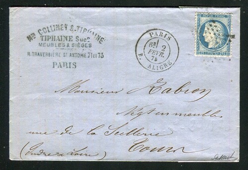 Rare lettre paris - lettre, de