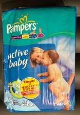 Vintage Diapers Nappies Couche Windeln Pampers Baby Dry 2008 SEALED