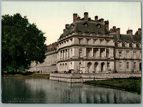 Fontainebleau palais la cour - palais.,