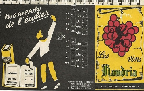 Mémento écolier - de, l’écolier