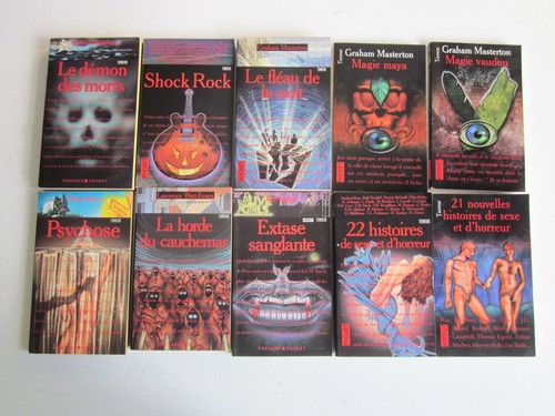 Lot livres terreur presses - :,