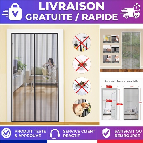 Moustiquaire magnétique porte