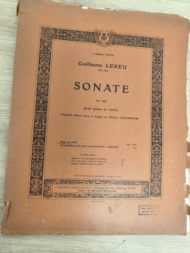 Ancien livre partitions - , violon