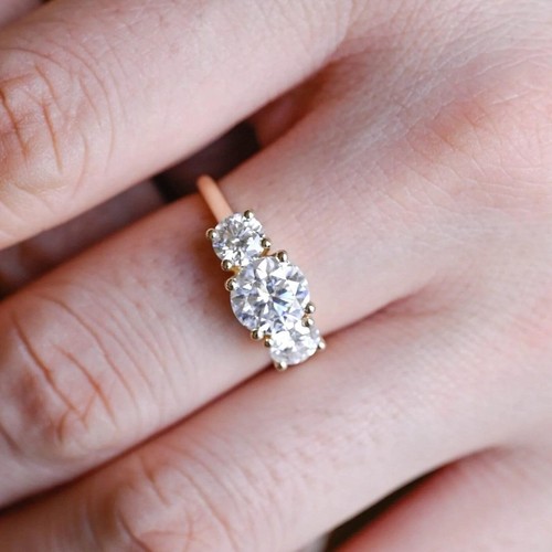 Bague moissanite 925 argent - bague,