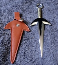 Kunai - Métal argenté - Longueur 18 cm
