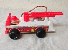 Camion de pompier Fisher Price vintage 1968