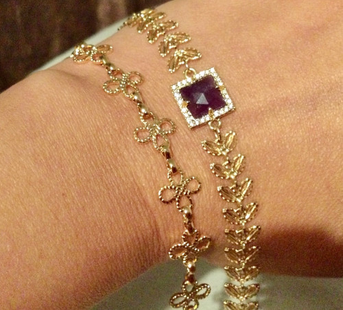 Lot bracelets plaqué - bracelets,