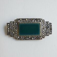 Broche - argent - Marcassite -