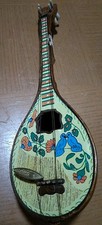 Hand Carved Musical Box Bouzouki Mandolin Hand Made in Greece by Hermes Hellas