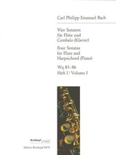 4 SONATEN / 4 SONATAS 1: WQ 83 D-DUR, WQ 84 E-DUR FLUTE TRAVERSIERE