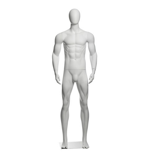 Male white plastic unbreakable - male,