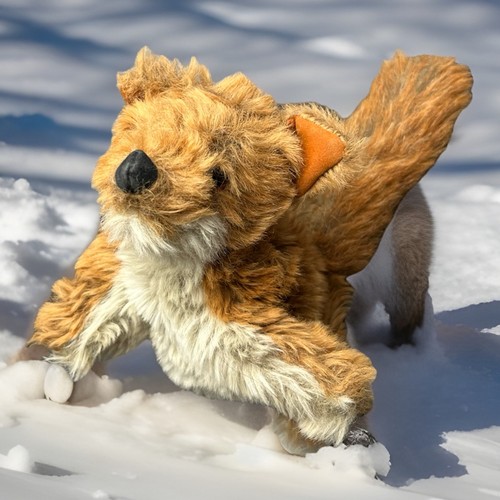Vintage furry folk puppets red - vintage,