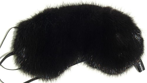 Fourrure masque vison cuir - masque,