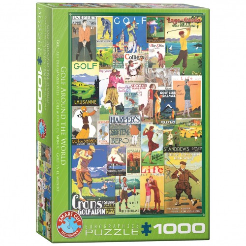 Puzzle golf dans le monde - puzzle,