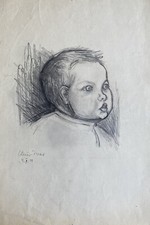 Portrait D'Enfant Garçon Années 40 Claus Ivar