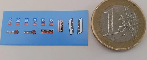 Decalcomanie decals pour simca - decalcomanie,