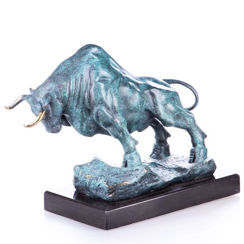 Sculpture taureau bronze à - taureau,