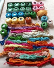 LOT COTON À BRODER DMC PERLÉ