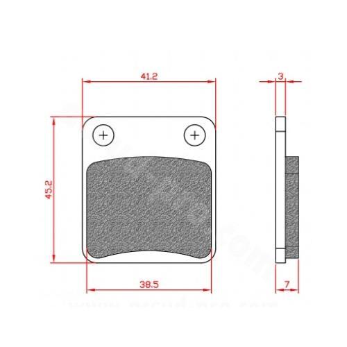 Plaquette frein brenta br3083 - plaquette,