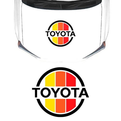 Autocollant capot toyota - autocollant, de