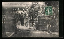 Old postcard Fontenay-sous-Bois, entrance to the restaurant du lac de la Porte Jaune 1910 