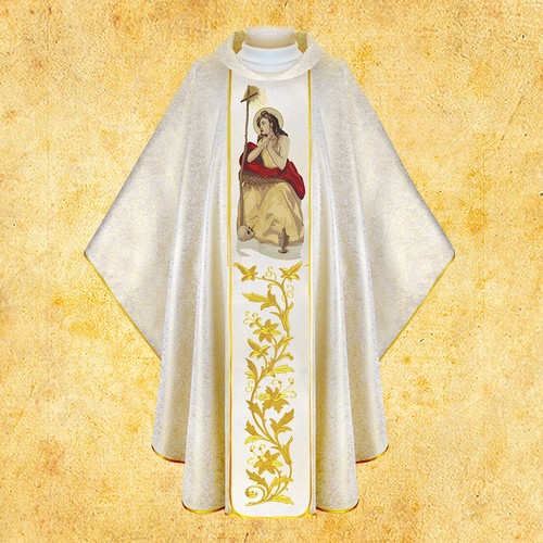 Chasuble brodée sainte marie - chasuble, "sainte