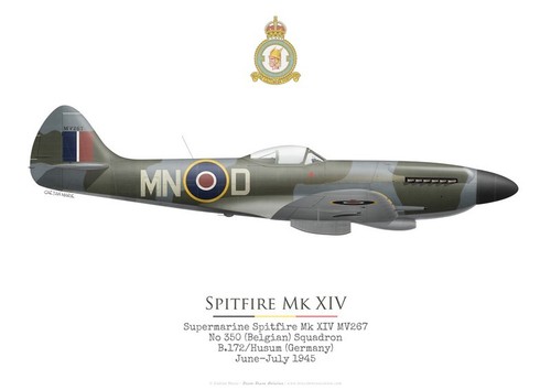 Print spitfire xiv no - print,